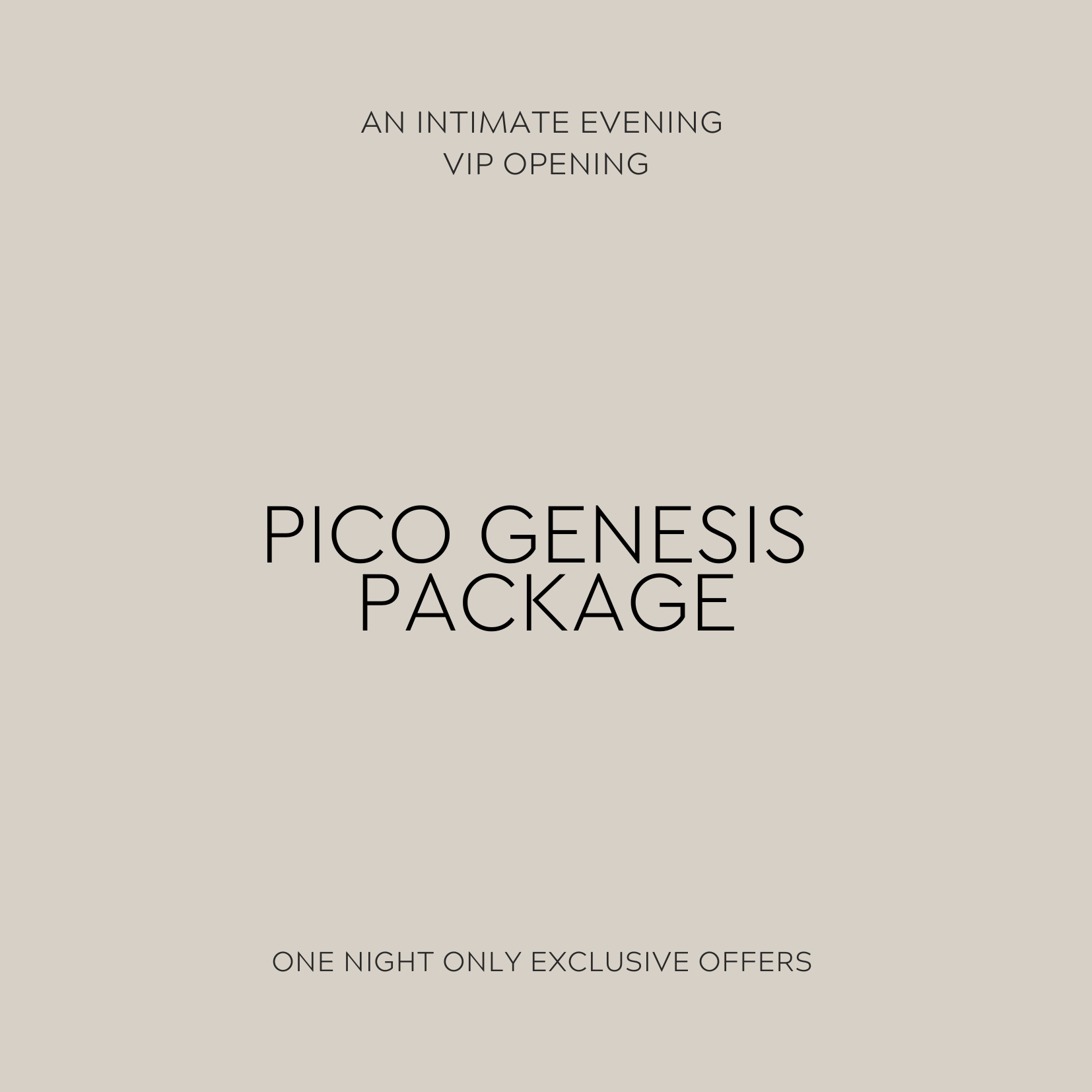 One Night Only: VIP promotions